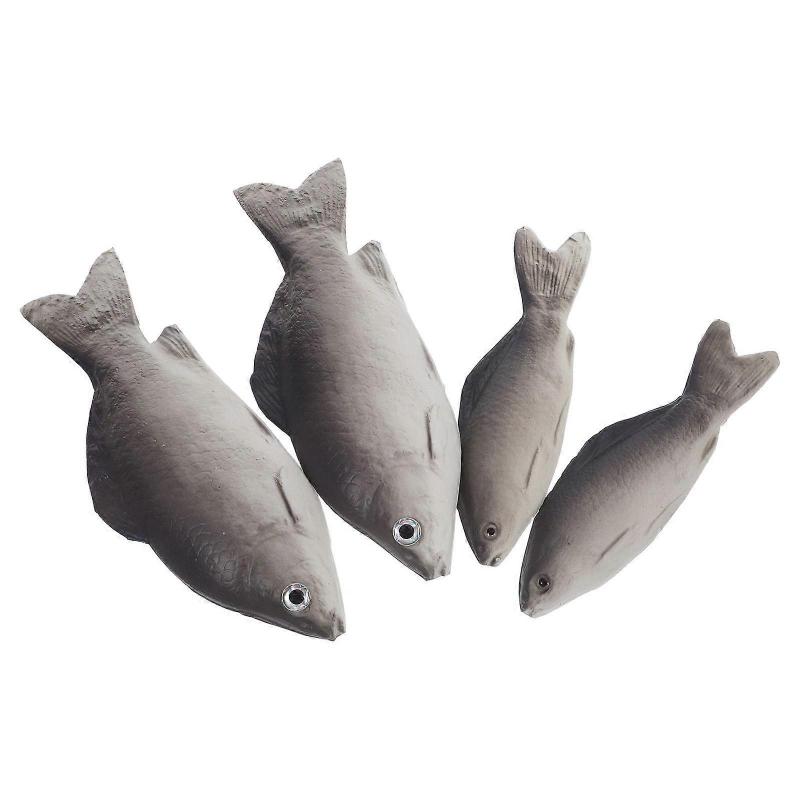 Lifelike Artificial Sea Fish for Decor with 4Pcs Realistic Fake Fish Props