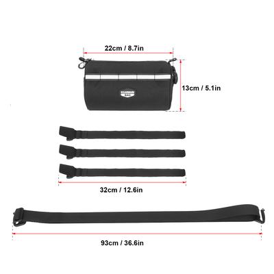 Borsa da manubrio multifunzionale per bicicletta Borsa da ciclismo Borsa da sella Borsa per telaio bici Borsa a tracolla per borsa laterale
