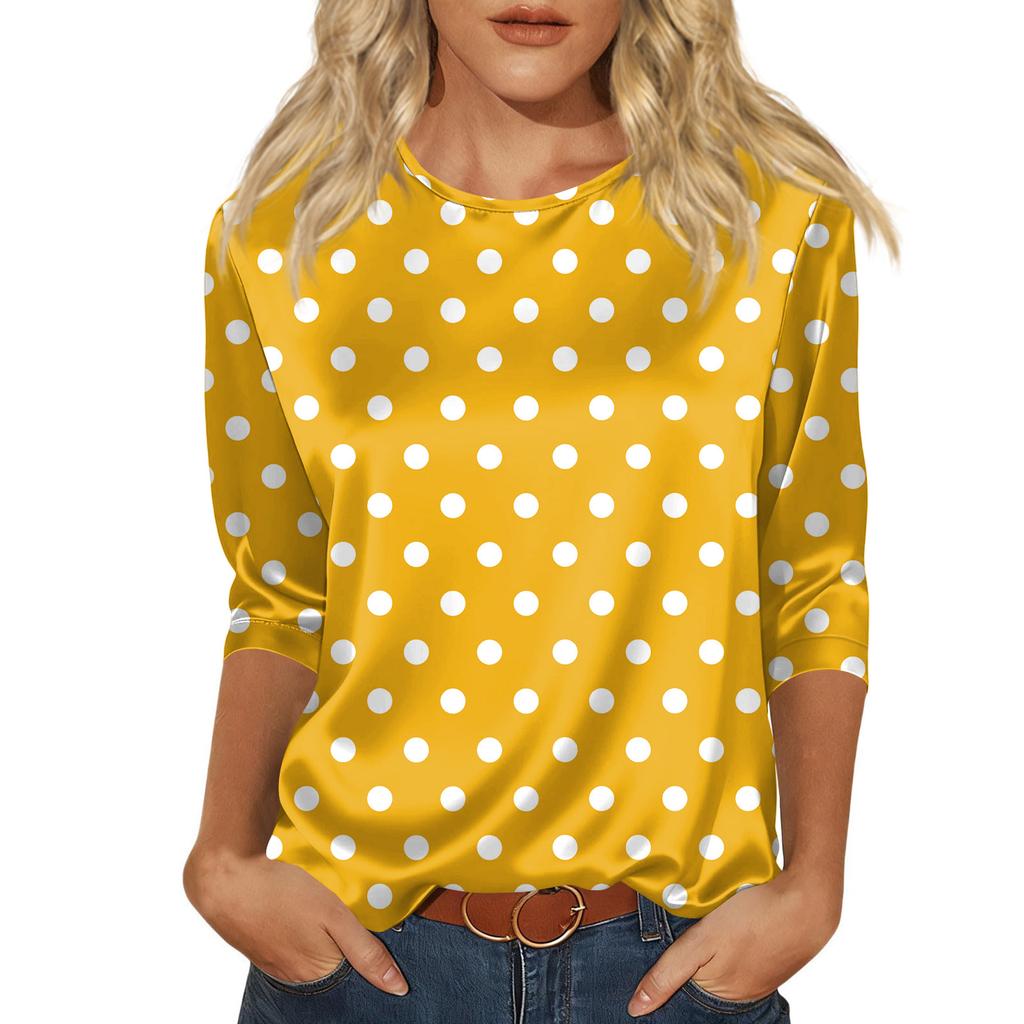 Blouse For Women Dressy 3/4 Long Sleeve Shirts Business Casual Outfit Tops