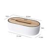 Creative Bamboo Tissue Box with Liftable Wooden Lid for Living Room or Coffee Table