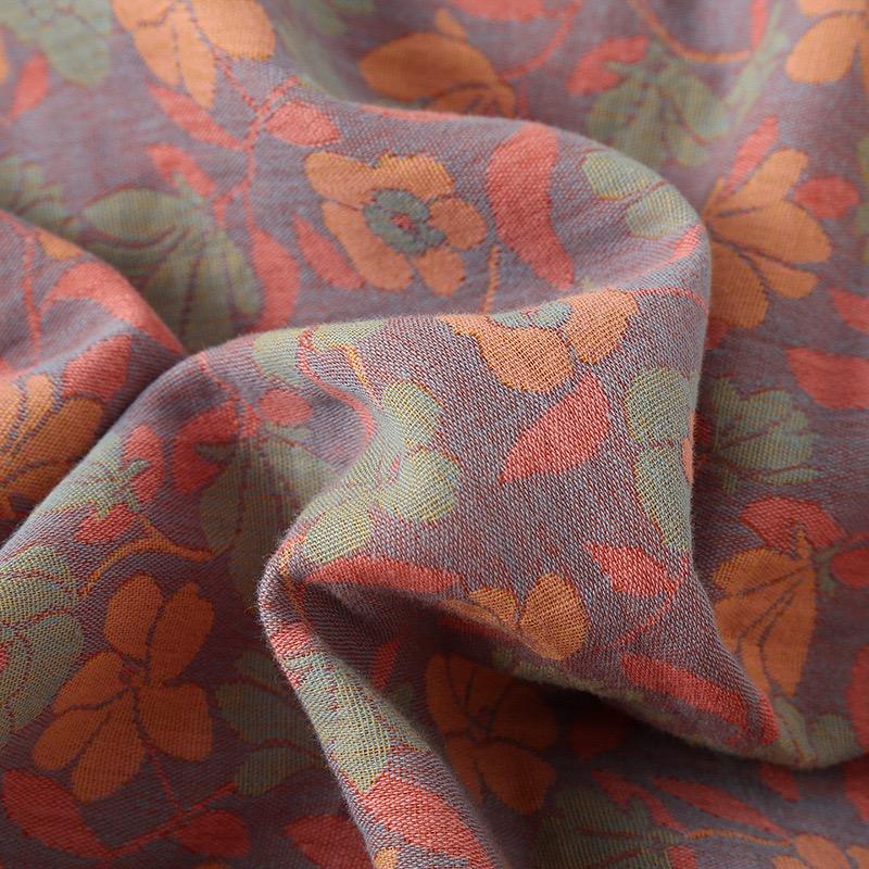 Cotton Winter Women Pajamas Long Sleeved Pants Women's Pajamas Suit Two Piece Set Home Clothes Flower Jacquard Sleepwear