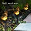 Owl     Lawn Ornament Waterproof Outdoor Yard Garden Lamp Decor