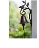 Antyczny Brąz Żeliwny Dzwonek do Drzwi z Ptakiem i Gałęzią Dekoracja Ścienna