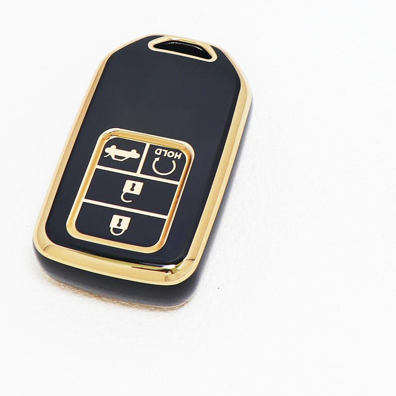 Auto Keyless For Honda Crv Xr-V Cr-V Fit Civic Accord Hr-V Hrv City Odyssey 4 Buttons Tpu Car Key Cover Case Shell Fob Holder