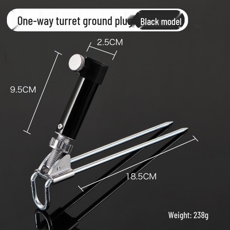 Two-in-One Fishing Rod Holder & Chair with Thickened Hardened Design, Stainless Steel Stand for Taiwan Fishing