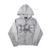 Unisex Streetwear Hooded Zip-Up Sweatshirt 2026 Casual Sportswear With Letter Print