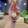 Christmas Key Pendant PVC Cute Three-dimensional Doll Rab Lamb Keychain
