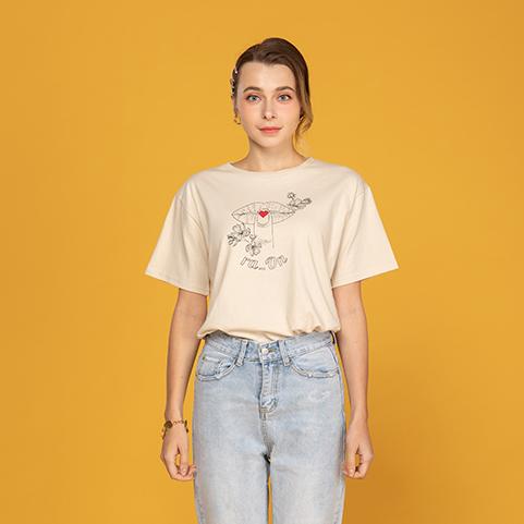 Raon 2019 Flower Lips Basic T (Be) Beige/Free