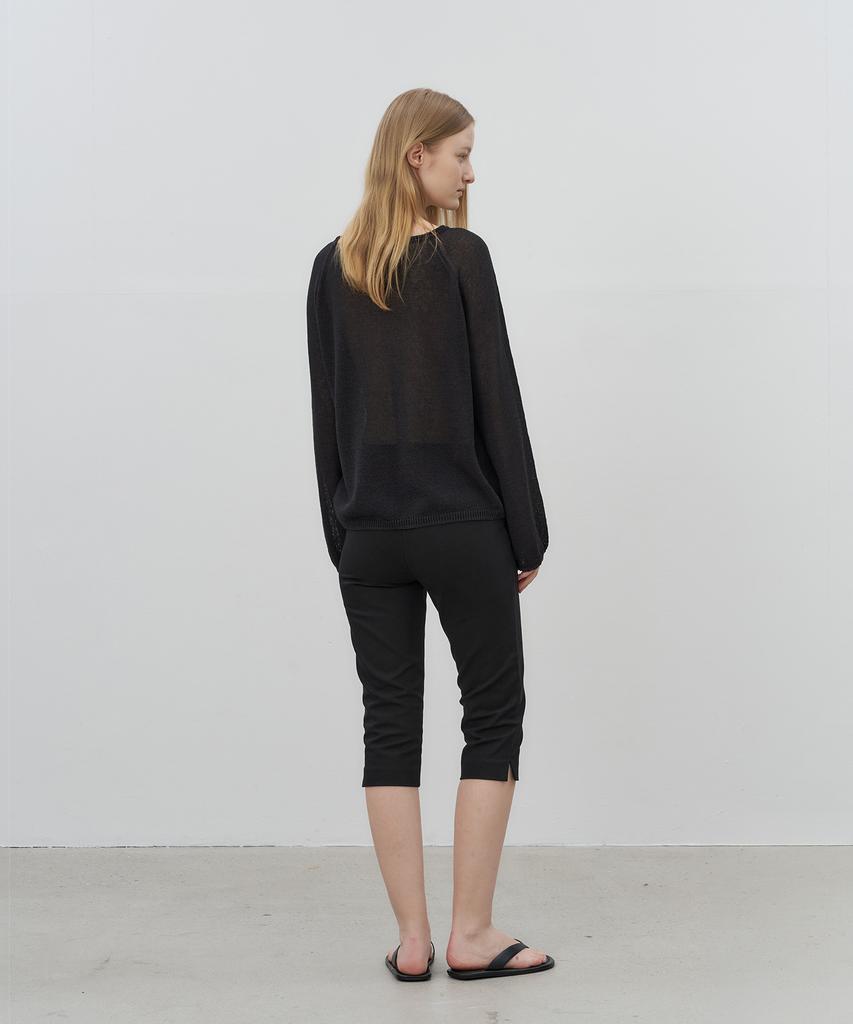 Loteu Slit Capri Pants