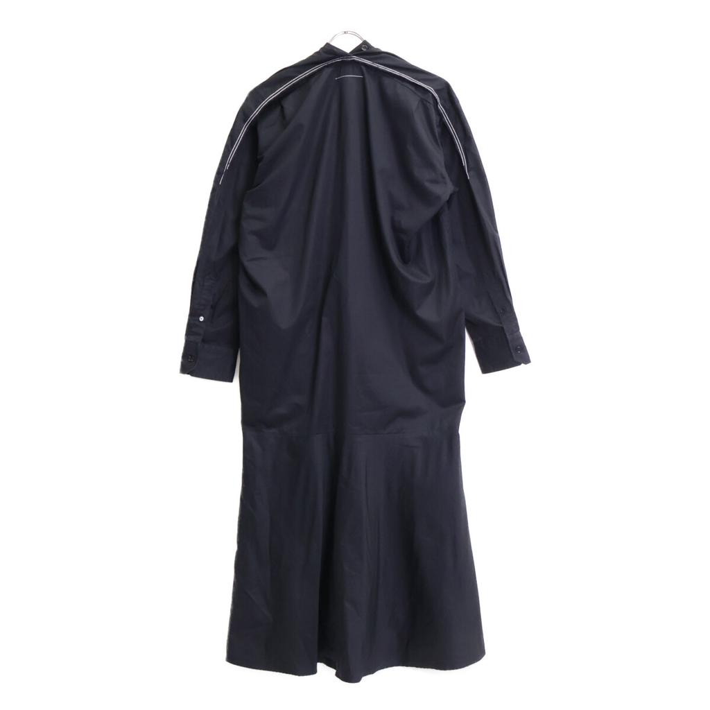 MM6 Black and White Stitching Deformed Dress Dress 36 blackUsed