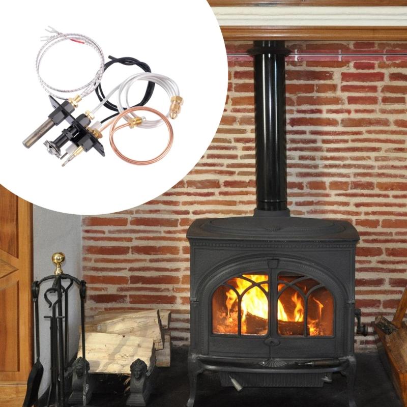 Fireplaces Pilots Light Ignition Kits 10002265 Gas Pilots Assembly Include Pilots Tube, Thermocouple and Ignitor Wire