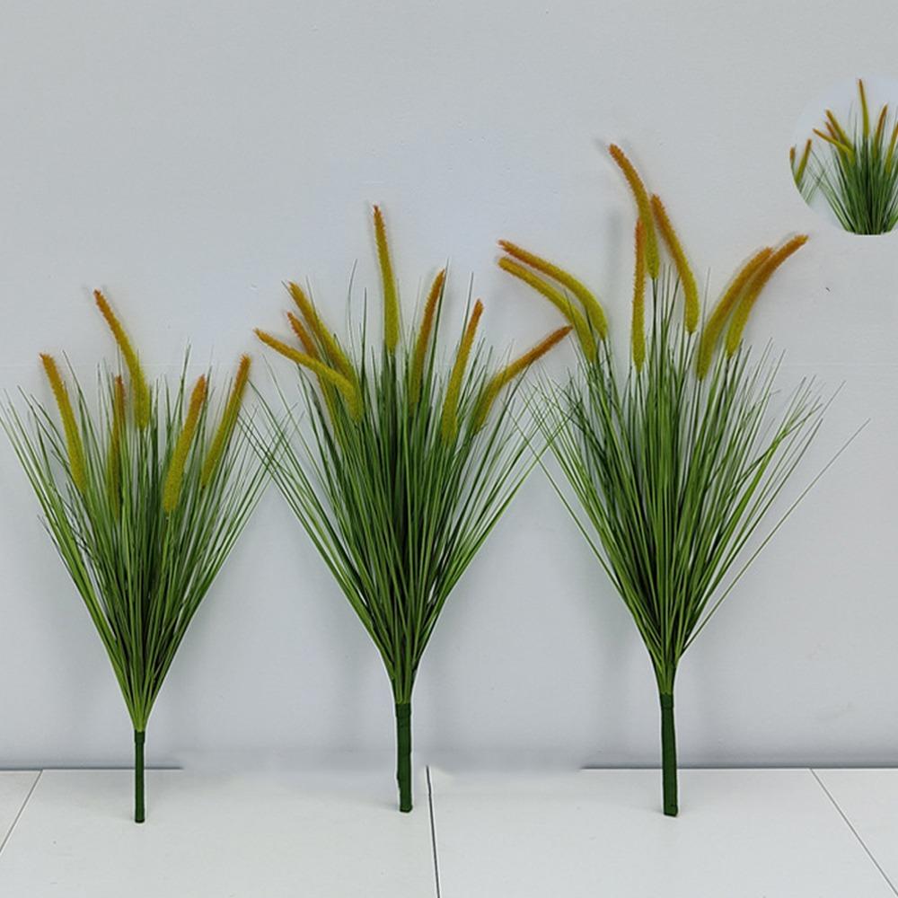 

Букет из искусственной пампасной травы с 5 головками, пластиковые искусственные растения, шелковистая луговая трава, украшение для дома и вечеринки Style 6