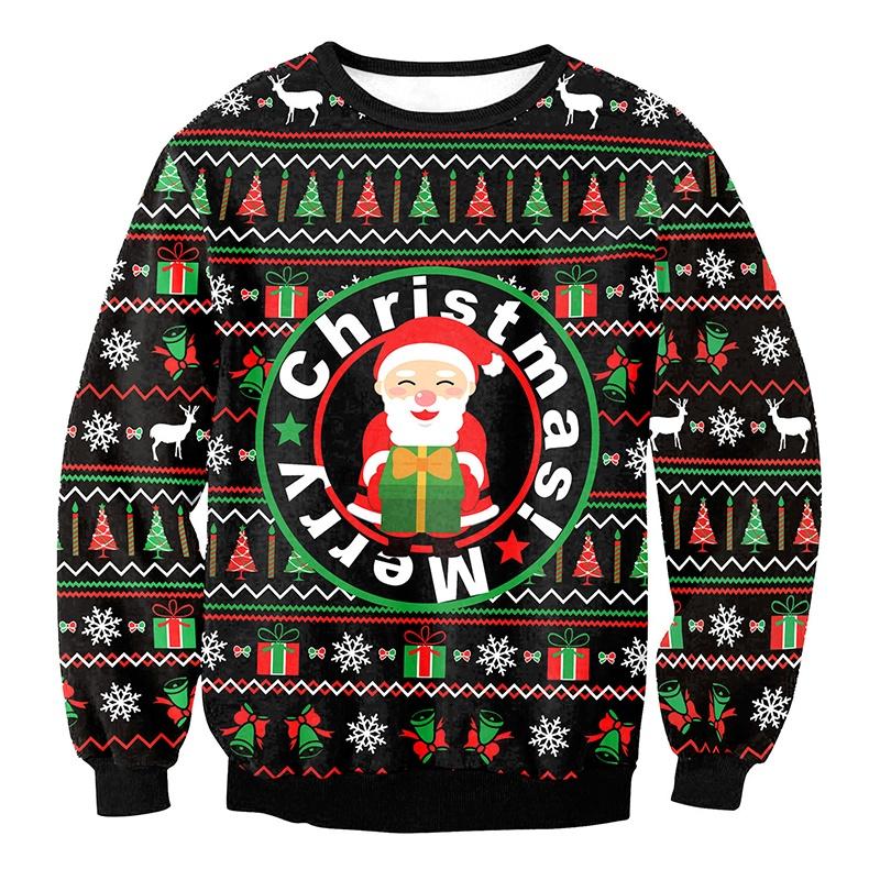 Premium New Ugly Xmas Christmas Sweater Vacation Santa Elf Novelly Sweatshirt For Women And Men