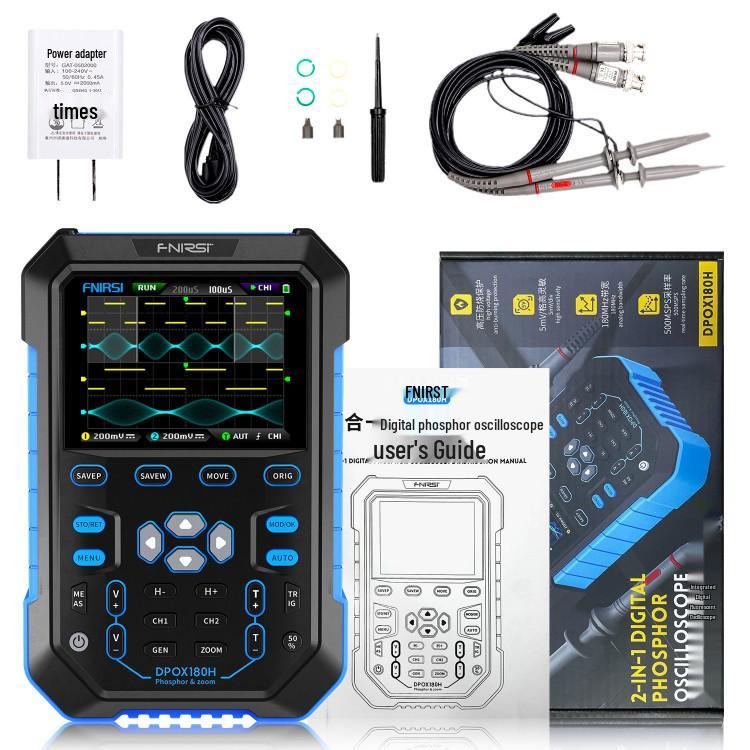 DPOX180H Dual-Channel Handheld Fluorescent Digital Oscilloscope 