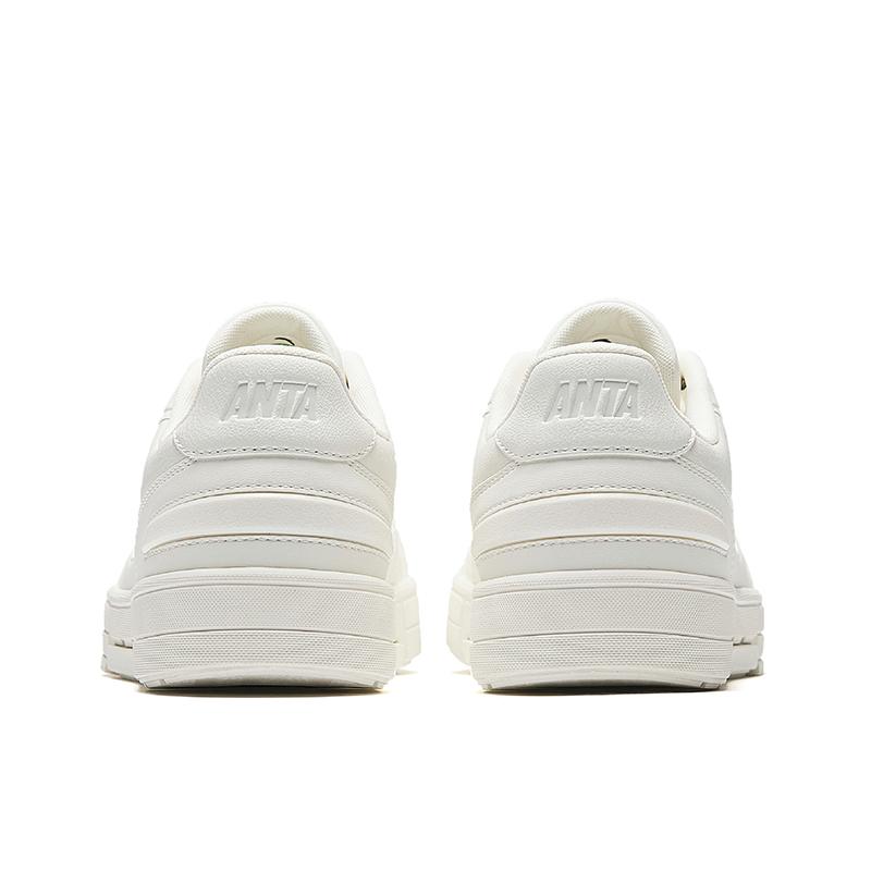 Anta Breath Slip Resistant Abrasion Resistant Low top Skateboard Shoes Women's White Sneakers 122528018-1