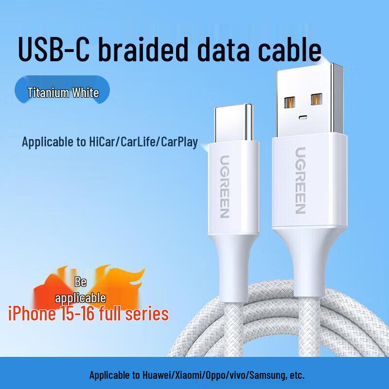 UGREEN USB to Type-C 3A Fast Charging Braided Cable