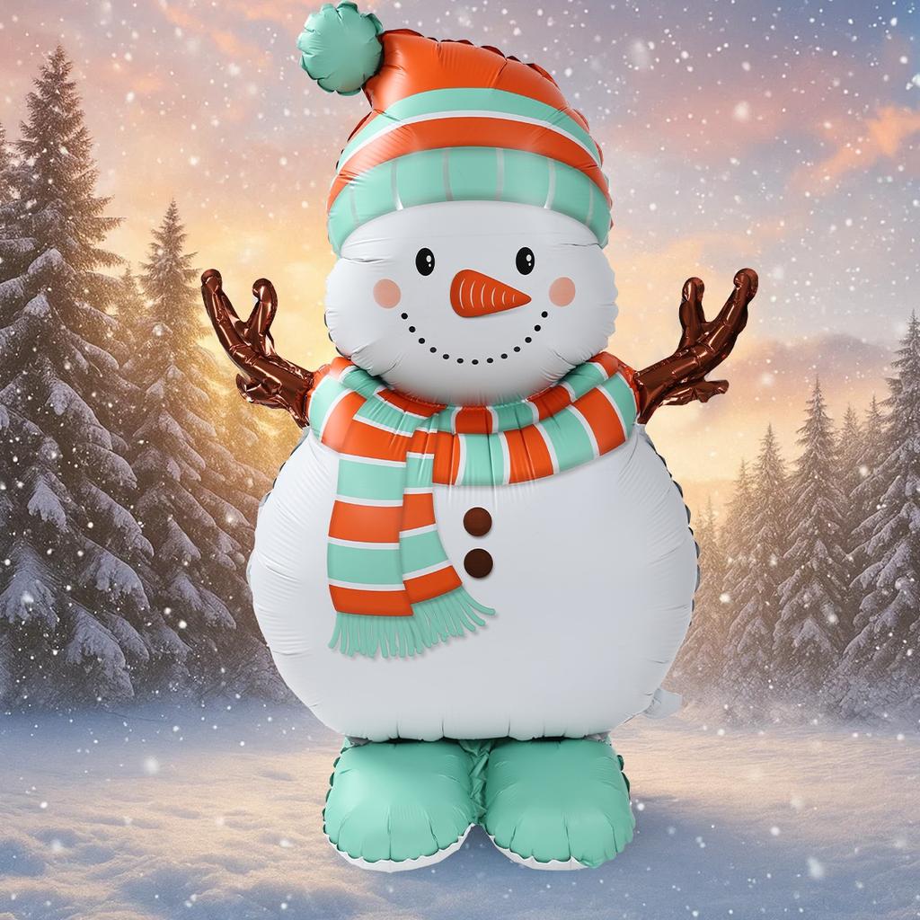 1pc Large Christmas Standing Foil Balloons Christmas Tree Santa Claus Snowman Nutcracker Christmas Foil Balloon New Year Balloon