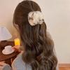 Otter Rabbit Fur Clip Korean Furry Hair Clip Cute Furry Shark Clip Headband Back of The Head Hair Clip Fashionable and Versatile