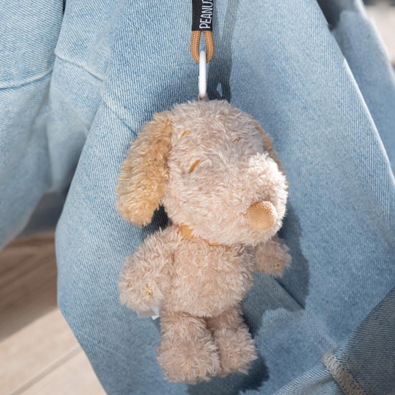 Snoopy Grey Tone Diary Series Pendant Cute Cartoon Keychain Hanging Ornament Collection Minimalist Style Bag Charm Backpack