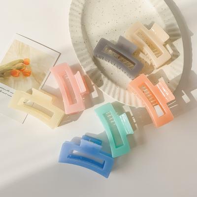 Korean Women Girls Plastic Hair Claws Hair Clips Headwear Large Size Hairpin Crab Barrette Fashion Ornament Hair Accessories