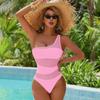 European and American New One-piece Swimsuit, High-sense Meat-covering and Thin Women's Swimsuit, High-waisted Tight Swimsuit, Bikini.