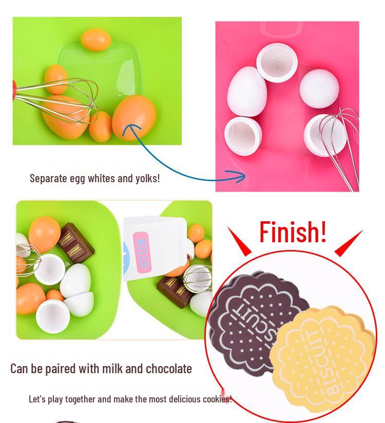 Wooden Kitchen Play Eggs - Preschool Educational & Skill-Building Toy