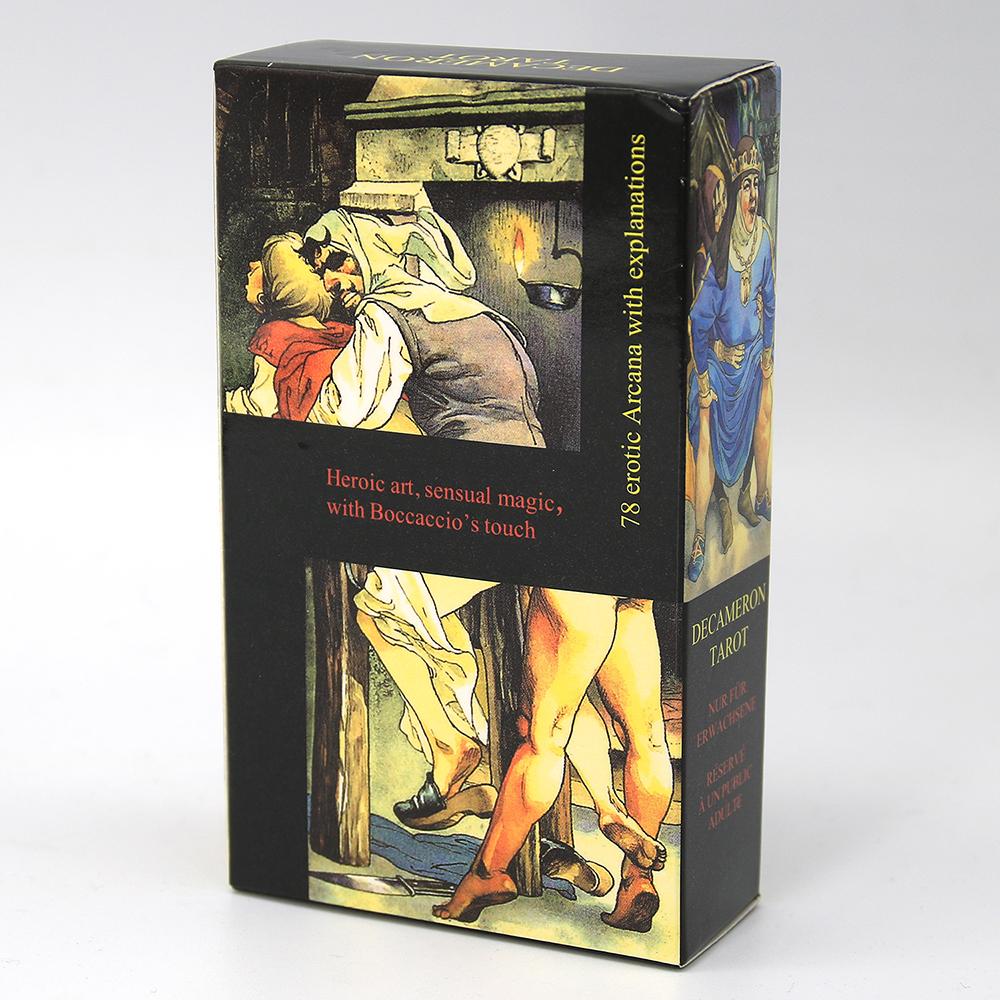 10,3 * 6 cm Decameron Karty Tarot Del Fuego Tarot Talia Wyrocznie Gra Linestrider Dreams Zabawka Wróżenie Gwiazda