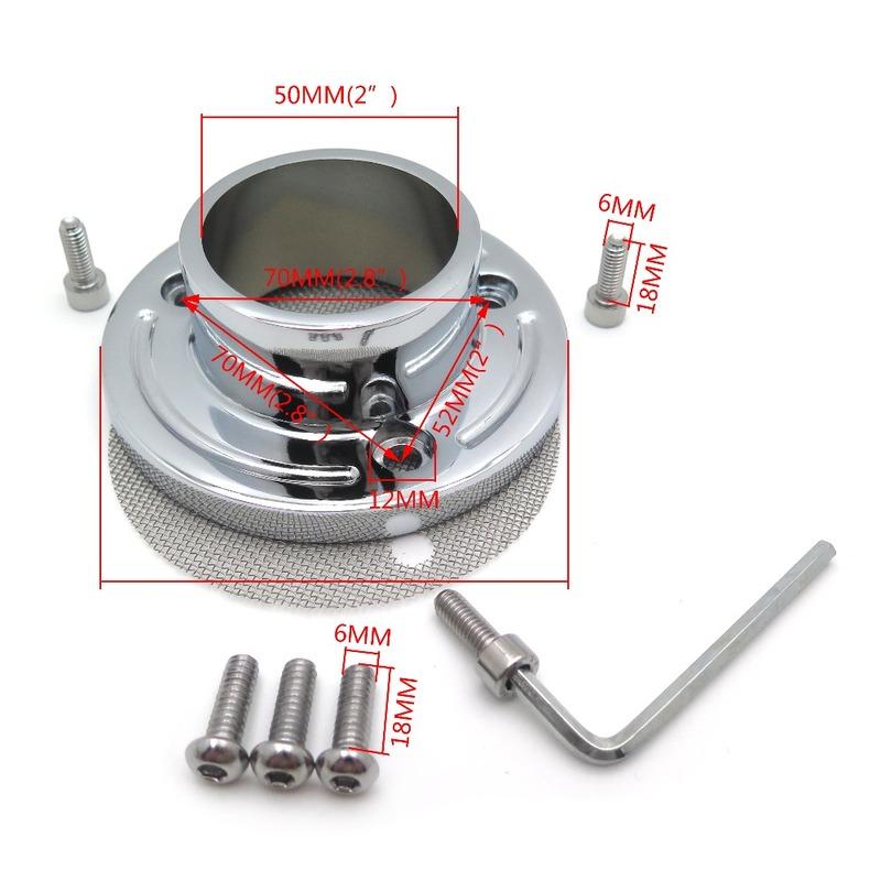 For Motorcycle ATV Polaris Predator Outlaw 500 CHROME Exhaust Tip Muffler Power outlet