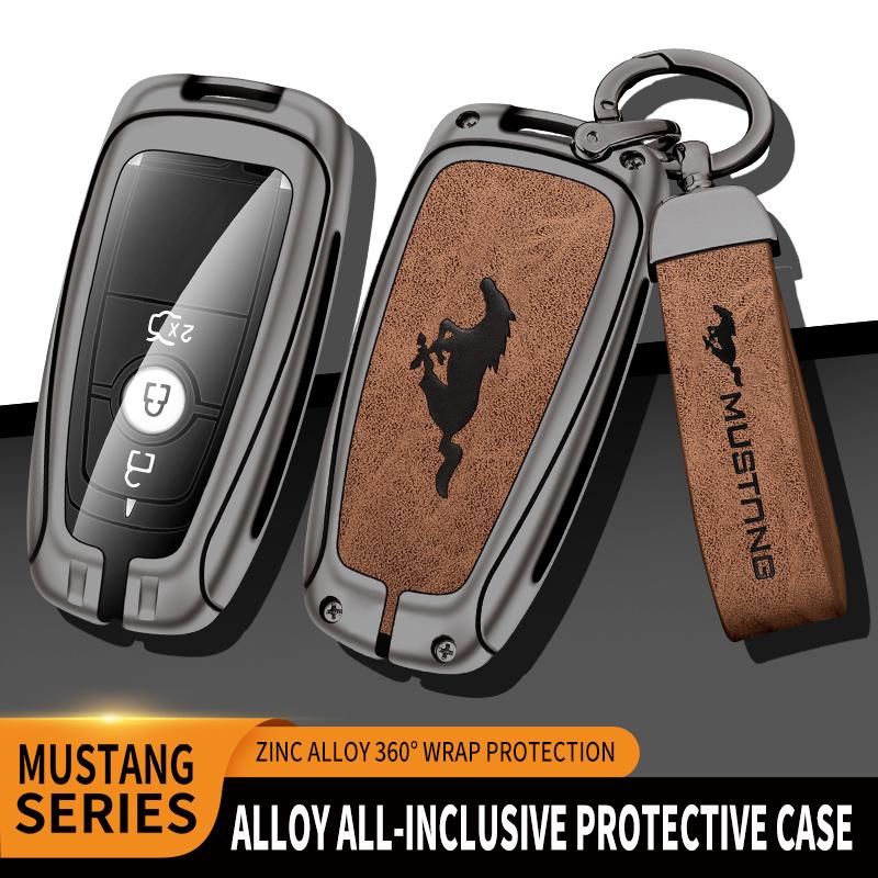 3/4 Buttons Car Key Case Full Cover Shell For Ford Mustang 2017 Edge F250 2018 Fusion/New Mondeo/Expedition Keychain Accessories