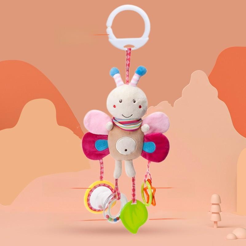 Infant Car Seat Hanging Toy With Plush Material And Interactive Sound For Newborns