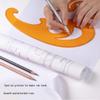 3pcs Multifunctional Cloud Ruler Transparent Plastic French Curve Board Drawing Drafting Tailor Designer Rulers School Supplies