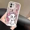 Pink Marie Cute Cat Case for Xiaomi Mi 13T 14 14T 15 15T Pro 17 Ultra Poco M7 M8 F8 F7 X6 X7 X8 Pro Max Shockproof Cover