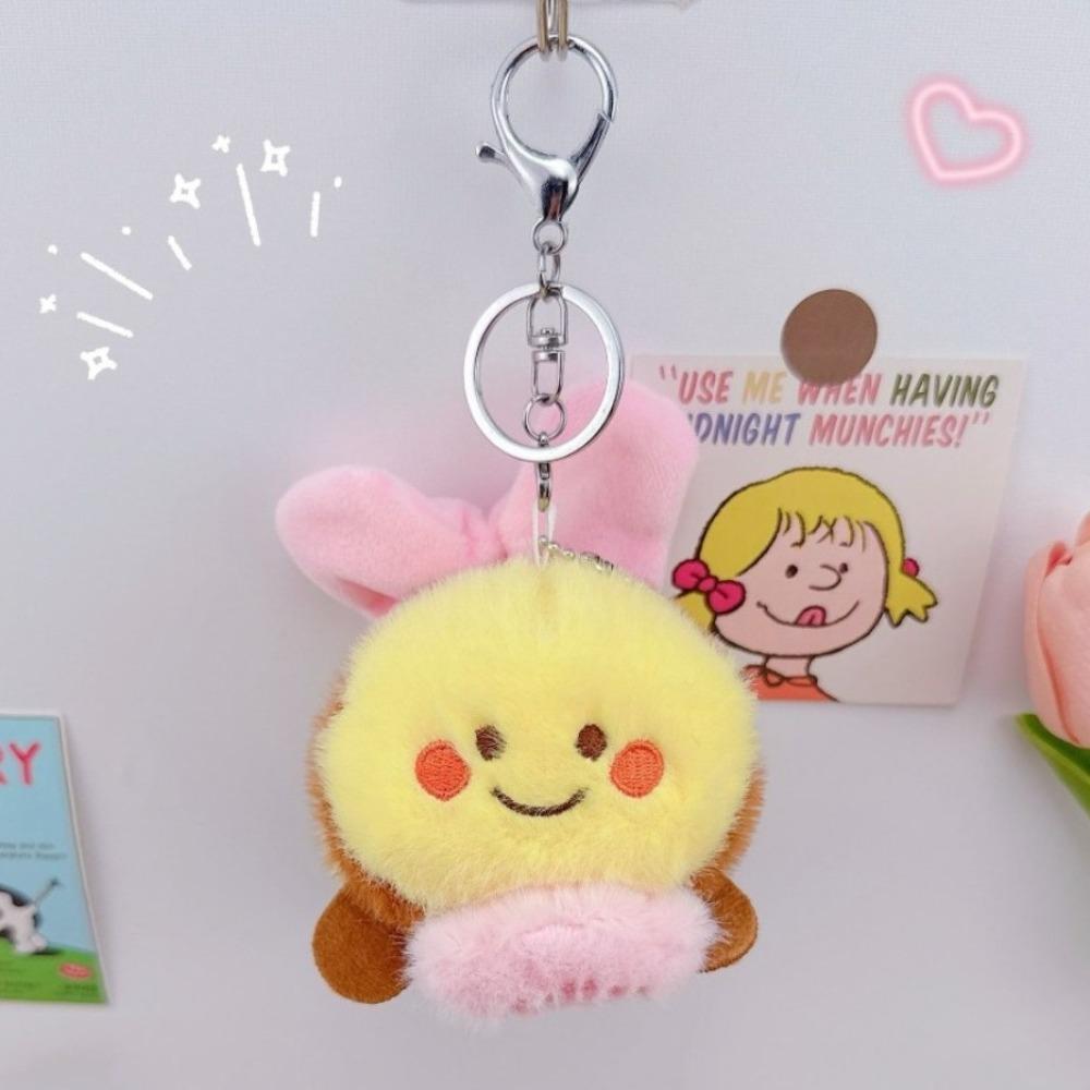 

Kawaii Plush Bag Pendant Soft Creative Drawstring Doll Cartoon Bee Keychain Women Men Style 1