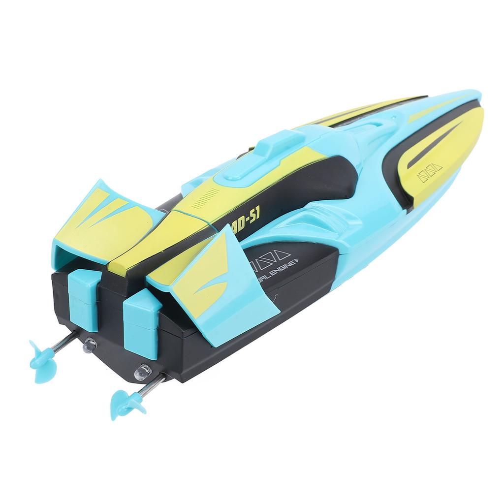 Remote Control Boat with LED Lights 2.4GHz High Speed Dual Motor Dual Propellers Water Resistant