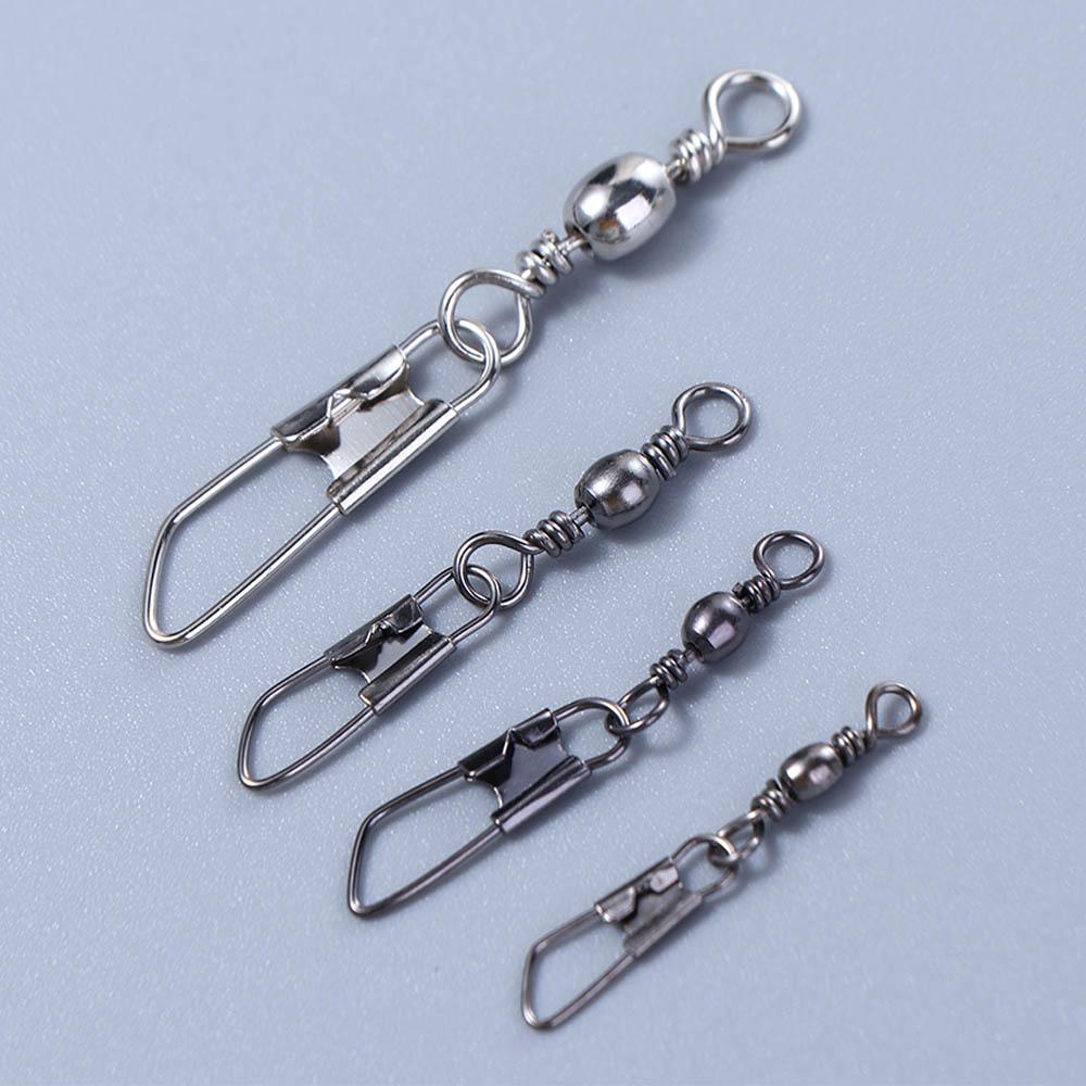 Pin Connector Interlocking Snap Fishing Connector Fishing Swivels Solid Ring Metal Connector