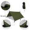 3x3m Auto Seitenmarkise Outdoor Camping Zelt Plane Wasserdichte Picknickmatte mit Tragetasche RainTarp Hängematte Baldachin Schatten Sonnenschutz