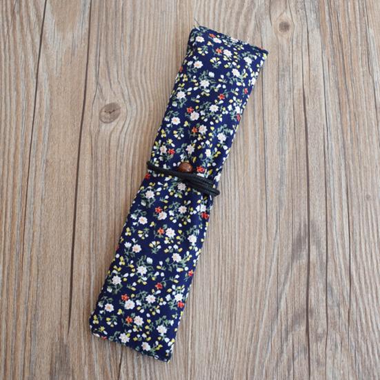 Přenosný potisk květin Stahovací šňůrka Příbory Nádobí Taška Lžíce Nůž Vidlička Pouzdro