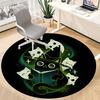 1pc Witchcraft Cats Office Round Area Rug, Under Office Chairs Bedroom Living Room Home Decor, Room Deco, Available in Various Sizes