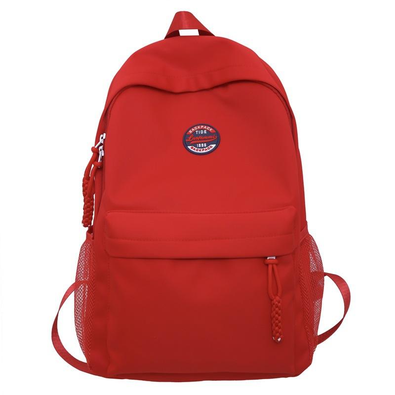 

Чоловічий рюкзак великої ємності Студентський шкільний рюкзак для подорожей для жінок червоний