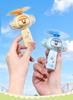 Portable USB Rechargeable Cartoon Mini Fan - Creative Student Gift
