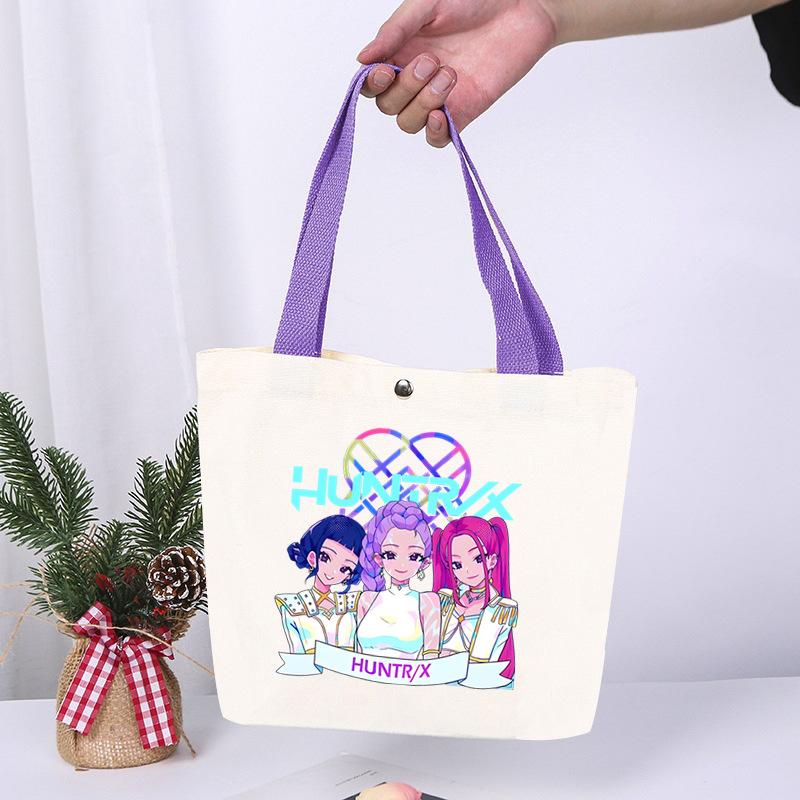 Animation Cartoon Printing Fashion High Value Lightweight Casual Shoulder Bag Going Out Portable Canvas Bag