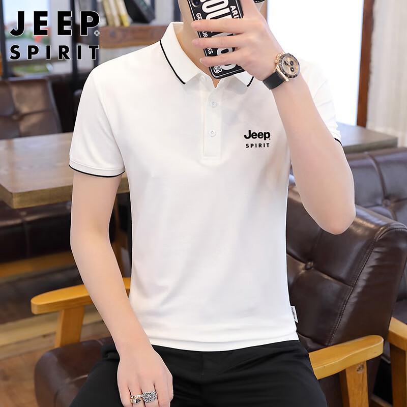 JEEP SPIRIT Men's Ice Silk Polo T-Shirt