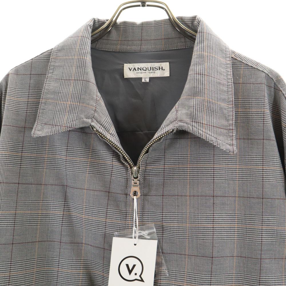 Unused VANQUISH Check Pattern Glen Plaid Loose Silhouette Jacket L Gray Men's Used