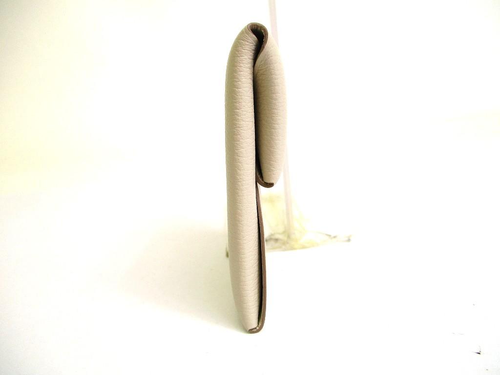 Authentic HERMES Craie Evercolor Leather Coin Purse Bastia #b091  Open Box