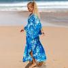 Oversized Bikini Cover-ups Boho Loose Maxi Dress Casual Long Dress Beachwear  For Women