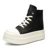 Height-increasing muffin thick-soled high-top board shoes men's couple canvas American high-street locomotive derby shoes 18456-J