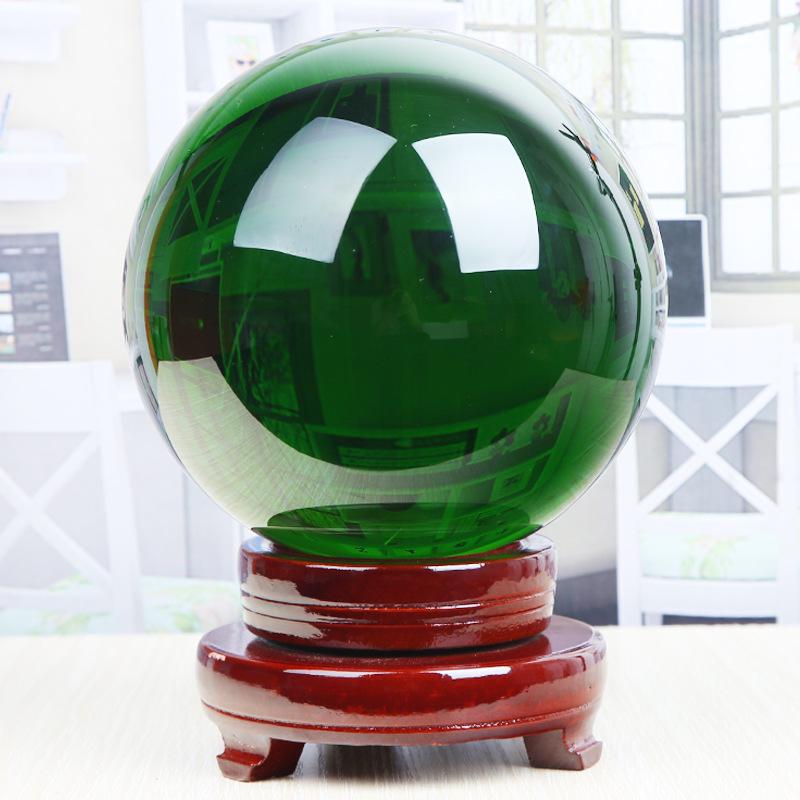 Creative Multi-Colored Crystal Ball Ornament for Living Room Desk Decoration