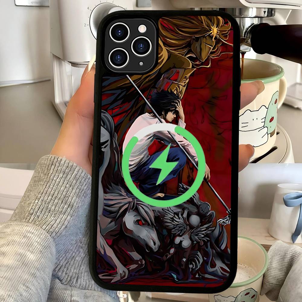 

Japan Anime Death Note Phone Case For IPhone 16 15 14 13 12 11 17 Pro Max Plus Magnetic Wireless Cover iPhone 11