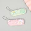 Cartoon Cute Folding Compact Mirror Comb: Travel Dual-Use