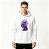 Men Anime Satoru Gojo Print Pullover Hoodie Casual Long Sleeve Streetwear Sweatshirt